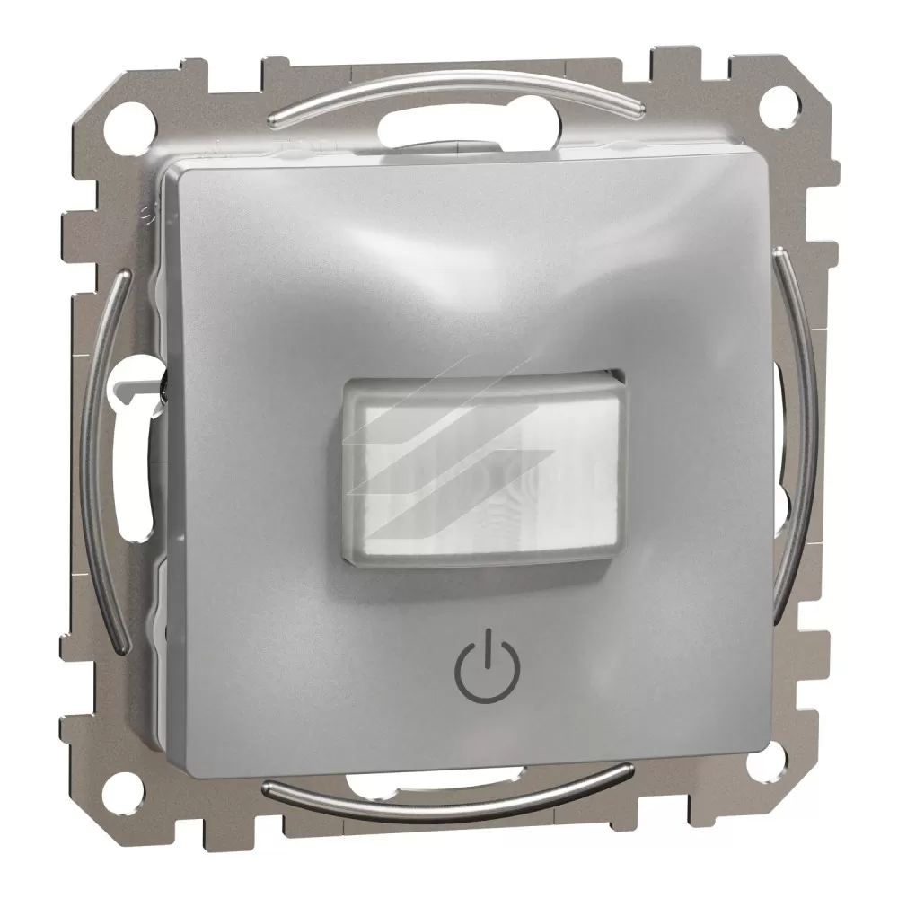 Датчик руху з вимикачем 10А, алюміній, Sedna Design, Schneider Electric