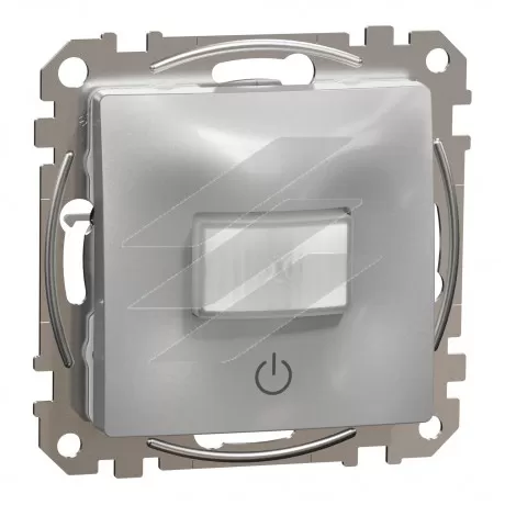 Датчик руху з вимикачем 10А, алюміній, Sedna Design, Schneider Electric