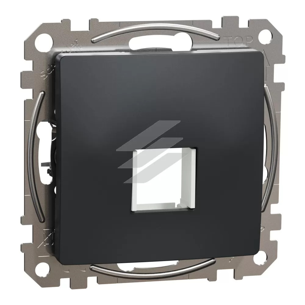 Центр для 1 Keystone, чорний, Sedna Design, Schneider Electric