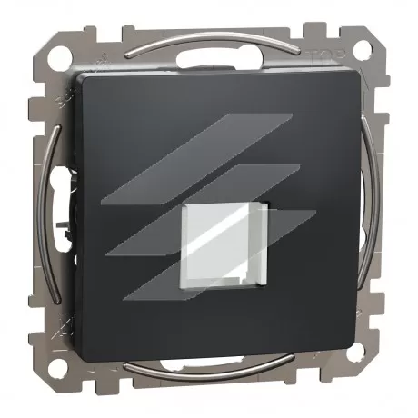Центр для 1 Keystone, чорний, Sedna Design, Schneider Electric
