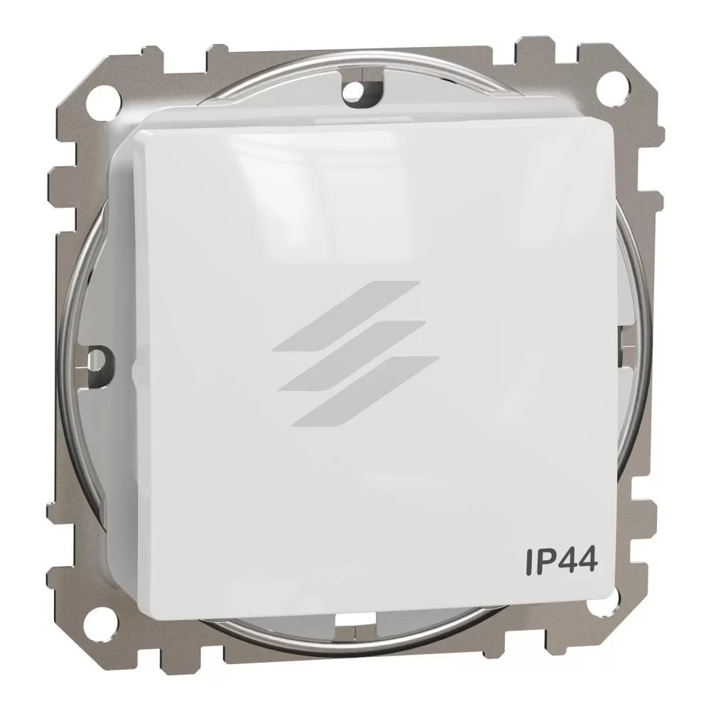Одноклавішний перемикач IP44, білий, Sedna Design, Schneider Electric