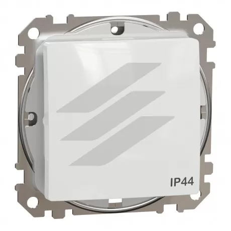 Одноклавішний перемикач IP44, білий, Sedna Design, Schneider Electric