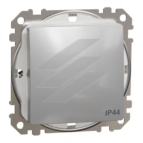 Одноклавішний вимикач IP44, алюміній, Sedna Design, Schneider Electric