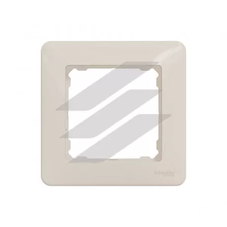 Рамка 1-постова бежевий, Sedna Design, Schneider Electric