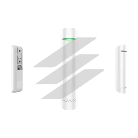 GlassProtect -  Бездротовий датчик розбиття скла, білий, AJAX