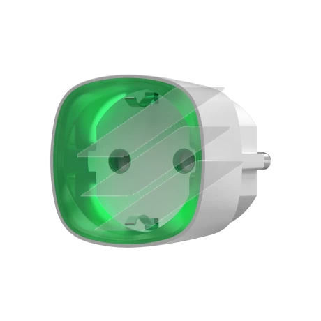 Socket - Радіокерована розумна розетка з лічильником енергоспоживання, білий, AJAX
