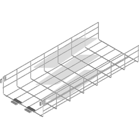 Проволочный лоток со сваренным соединителем и защелкой KDSZ 500x110, L=3000мм, BAKS