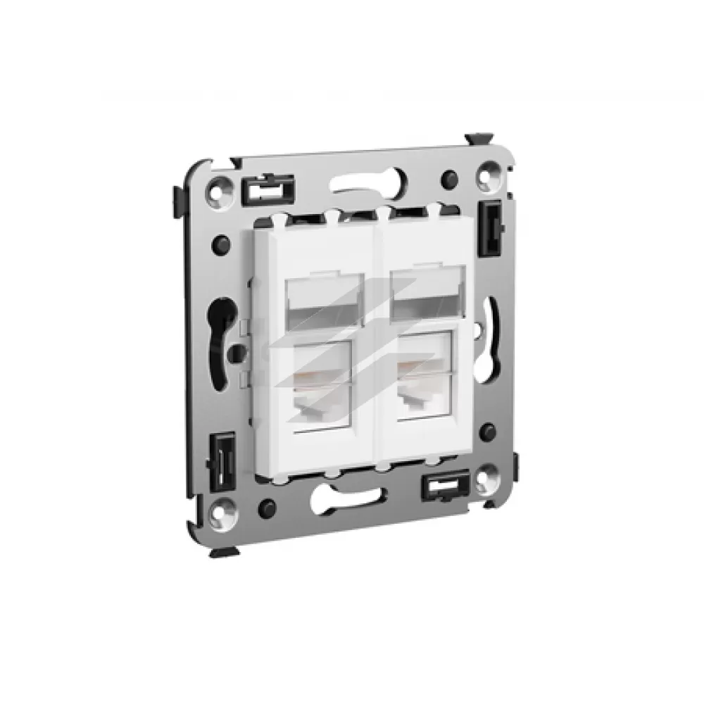 Комп'ютерна розетка RJ-45, категорія 5е екранована, для монтажа в стіну 