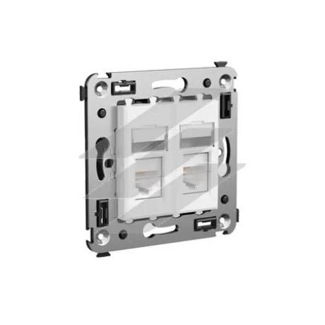 Комп'ютерна розетка RJ-45, категорія 5е екранована, для монтажа в стіну 